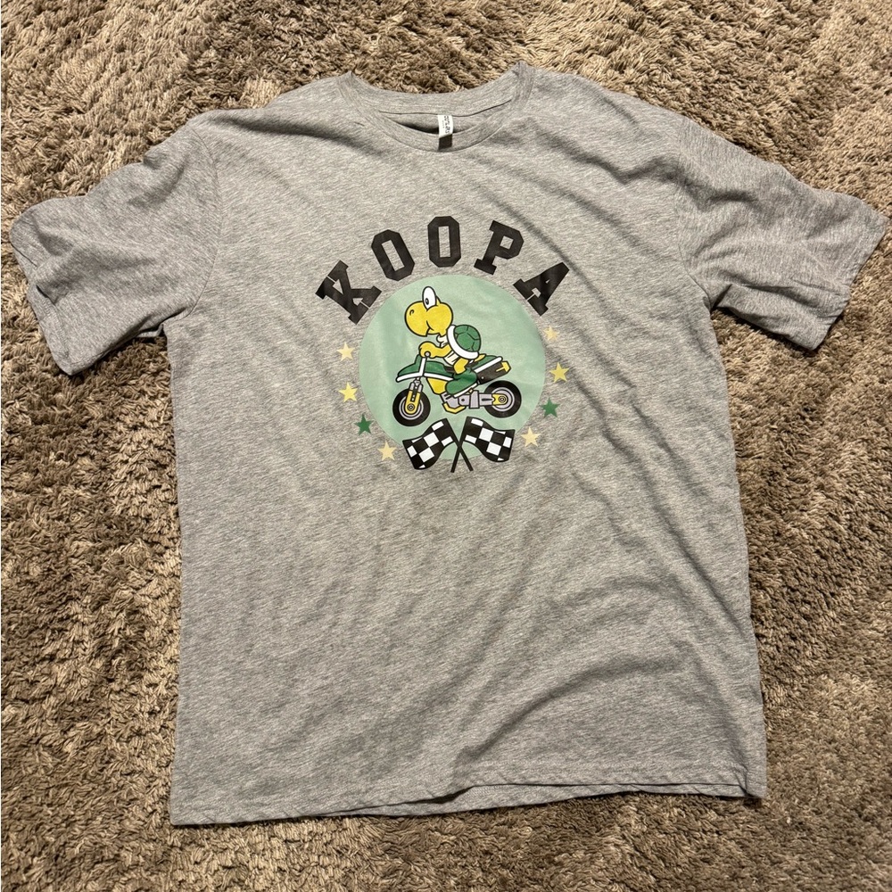Gray Koopa Troopa Adult XL T-Shirt